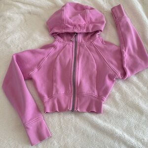 Lululemon CROPPED Scuba Full-Zip Hoodie